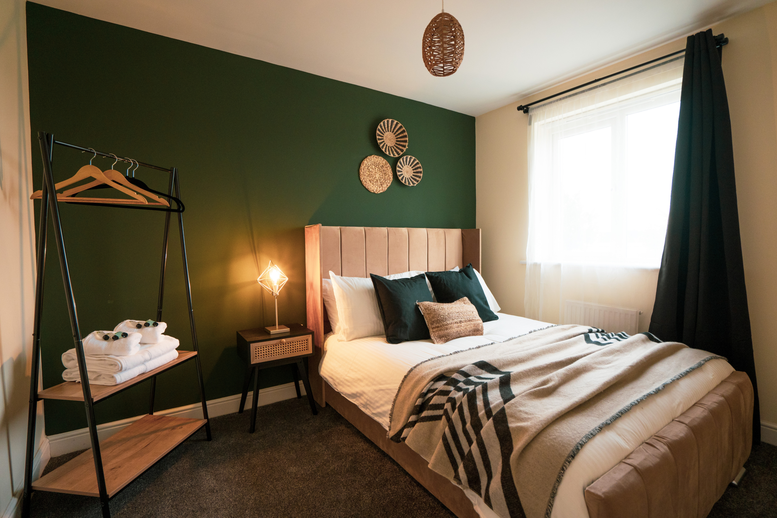 Single bed listed by HMH Stays for contractor accommodation in UK