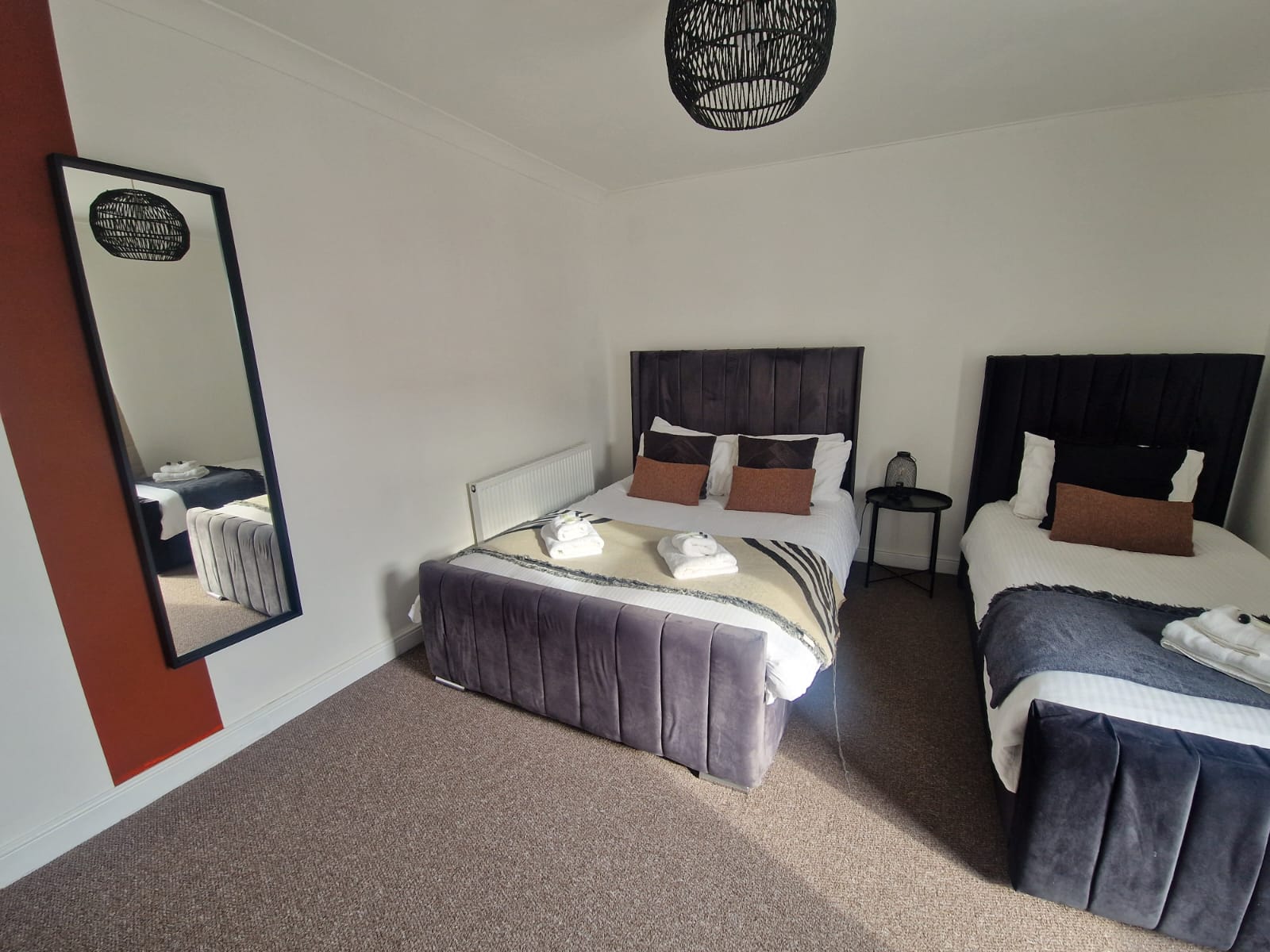 2 single bedrooms listed in the property of hmh stays in UK