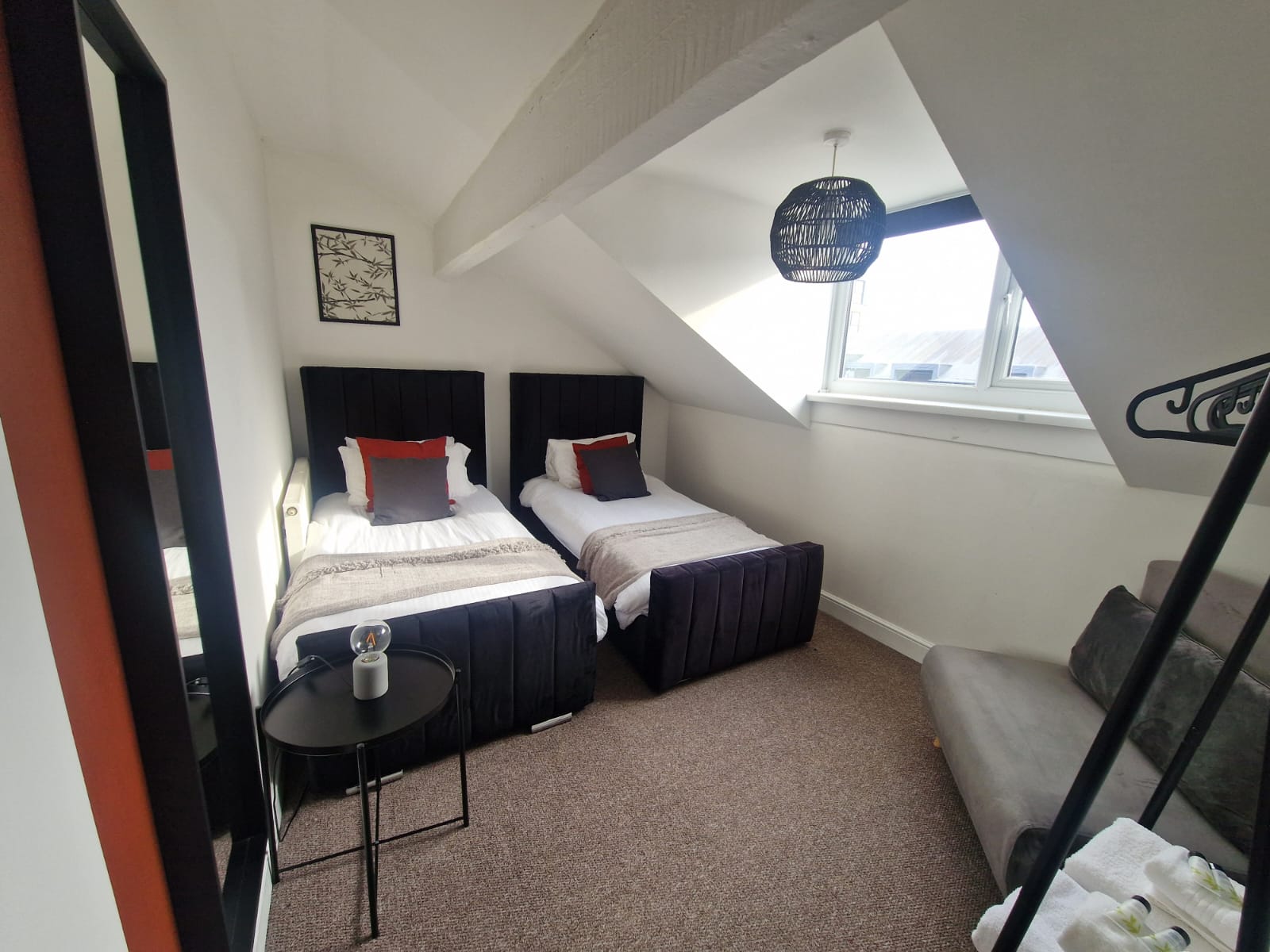 2 single bedrooms listed in the property of hmh stays in UK