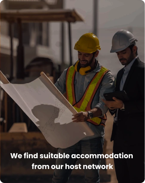 Suitable accommodation for contractors having long-term projects
